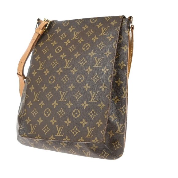 LOUIS VUITTON Musette Shoulder Bag Monogram Leather Brown France - Picture 1 of 15